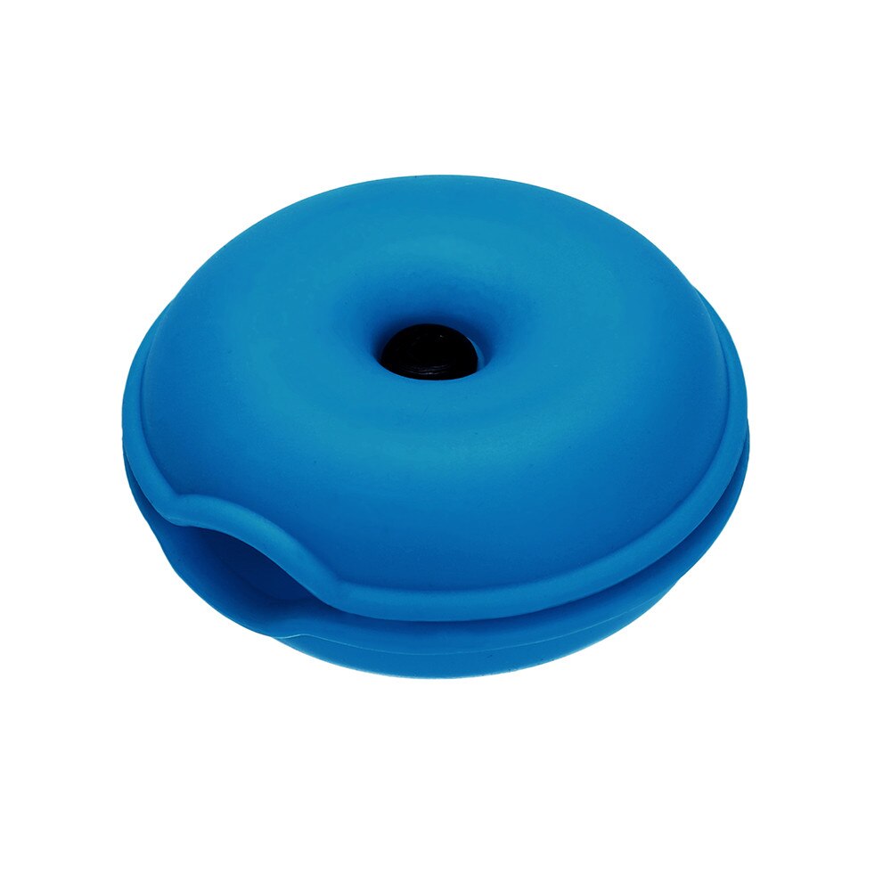 Enrollador de Cable portátil para auriculares organizador de tortuga, envoltura de alambre, organizador de almacenamiento de cables para auriculares,: Blue 