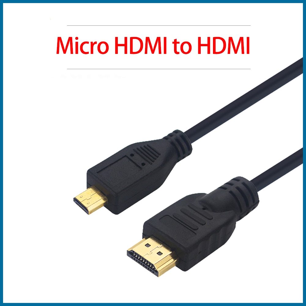 S robota dla Malina Liczba Pi 4 mikro HDMI robić HDMI kabel złoty pozłacane 3D adapter robić kabla robić telewizora HDTV telefon stołowy Malina Liczba Pi4 RPI174