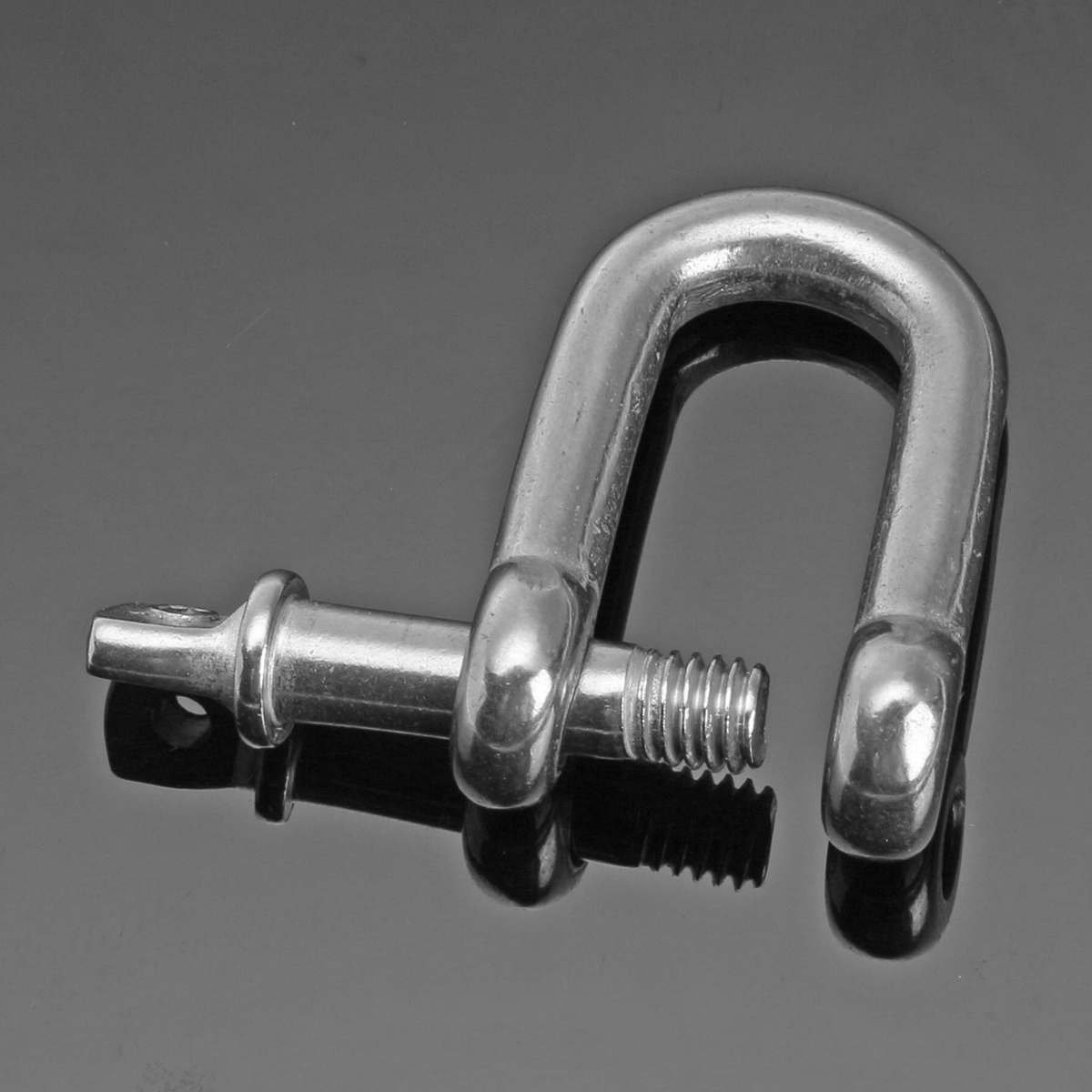 10Pcs D Shackle Stainless Steel 316 Breaking D Rigging Anchor Shackle Screw Hooks Boat Rigging Hardware for Paracord Bracelets