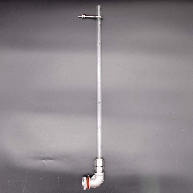 11"/16"/20" Weldless Sight Gauge Stainless Steel PC Tube High Temp 7/8"Hole Homebrew Kettle/Keg