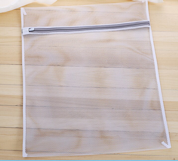 Mesh Laundry Bag Washing Cloth Protect Zipper Set Travel Storage Net Washing Bags Lingerie Saver Organizer: Size B