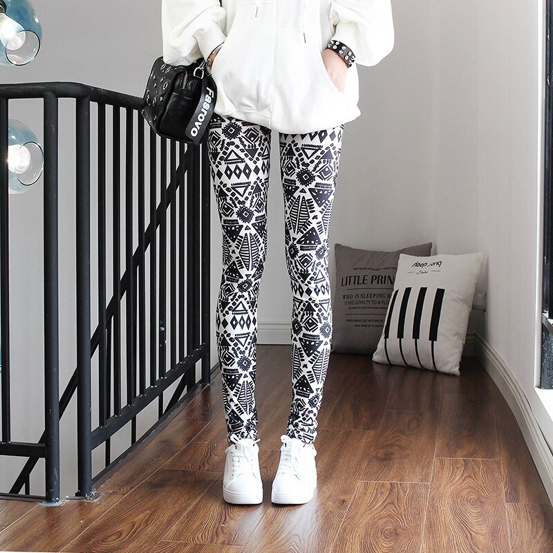 Leggings Sexy occidentaux Camouflage holographique néon sans couture Leggings journal gothique Punk Rock Fitness Legging: HK8017