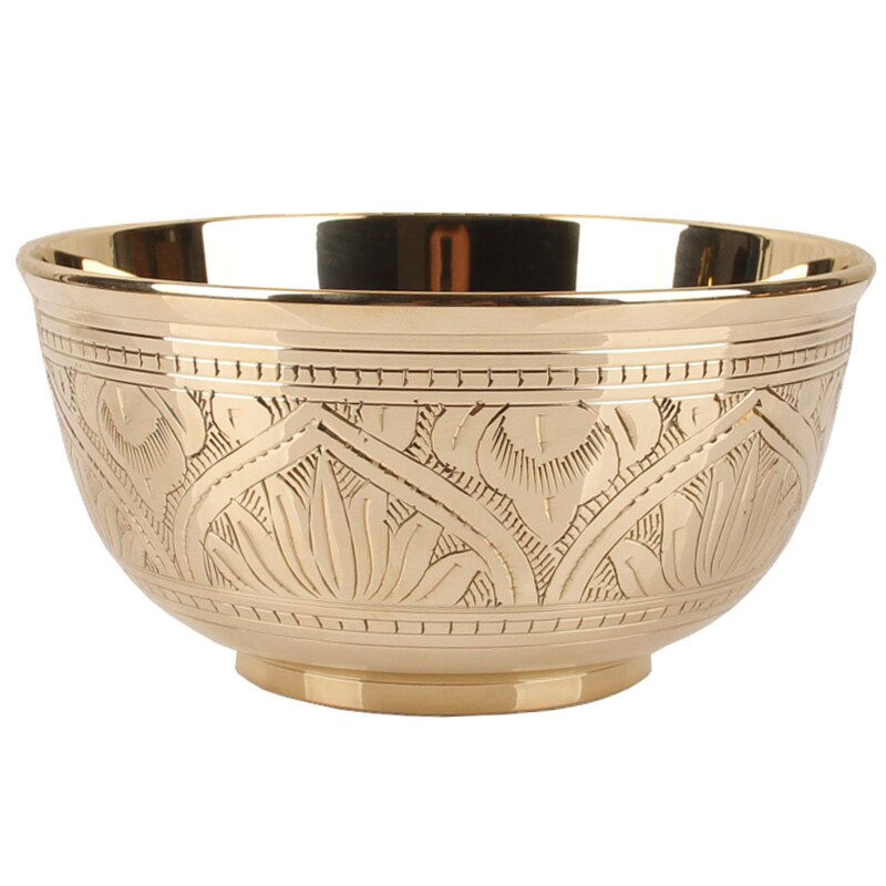 4-5-6 inch copper bowl rice bowl India imported pure copper bowl household tableware set copper chopsticks spoon noodle bowl