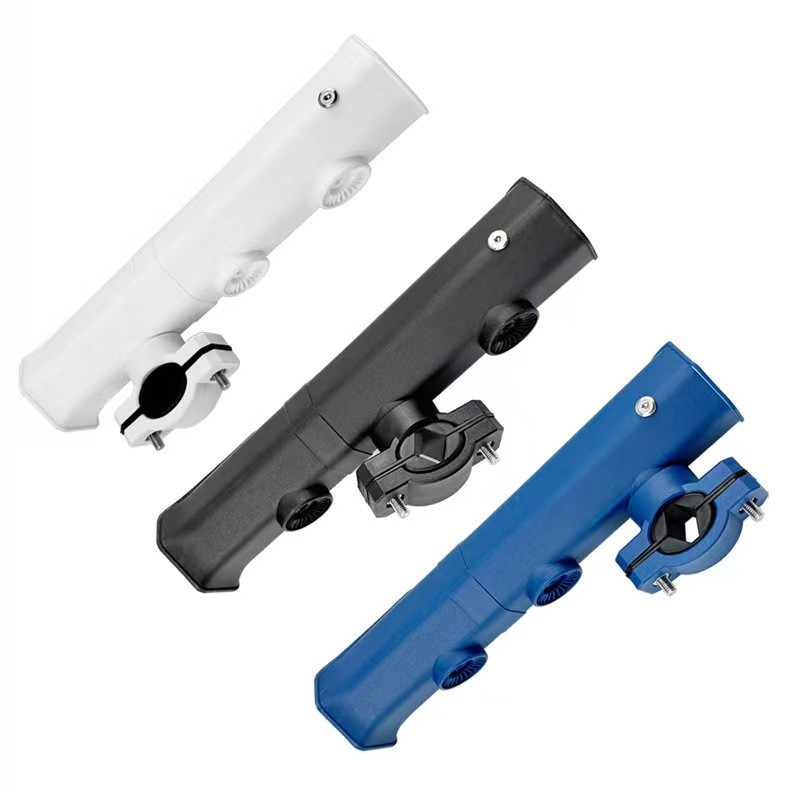 Adjustable Spinning Portable Plastic Fishing Rod Holders Racks Bracket Pole Holders to Bike and ATV Rod Rack for Bicycle Fishing