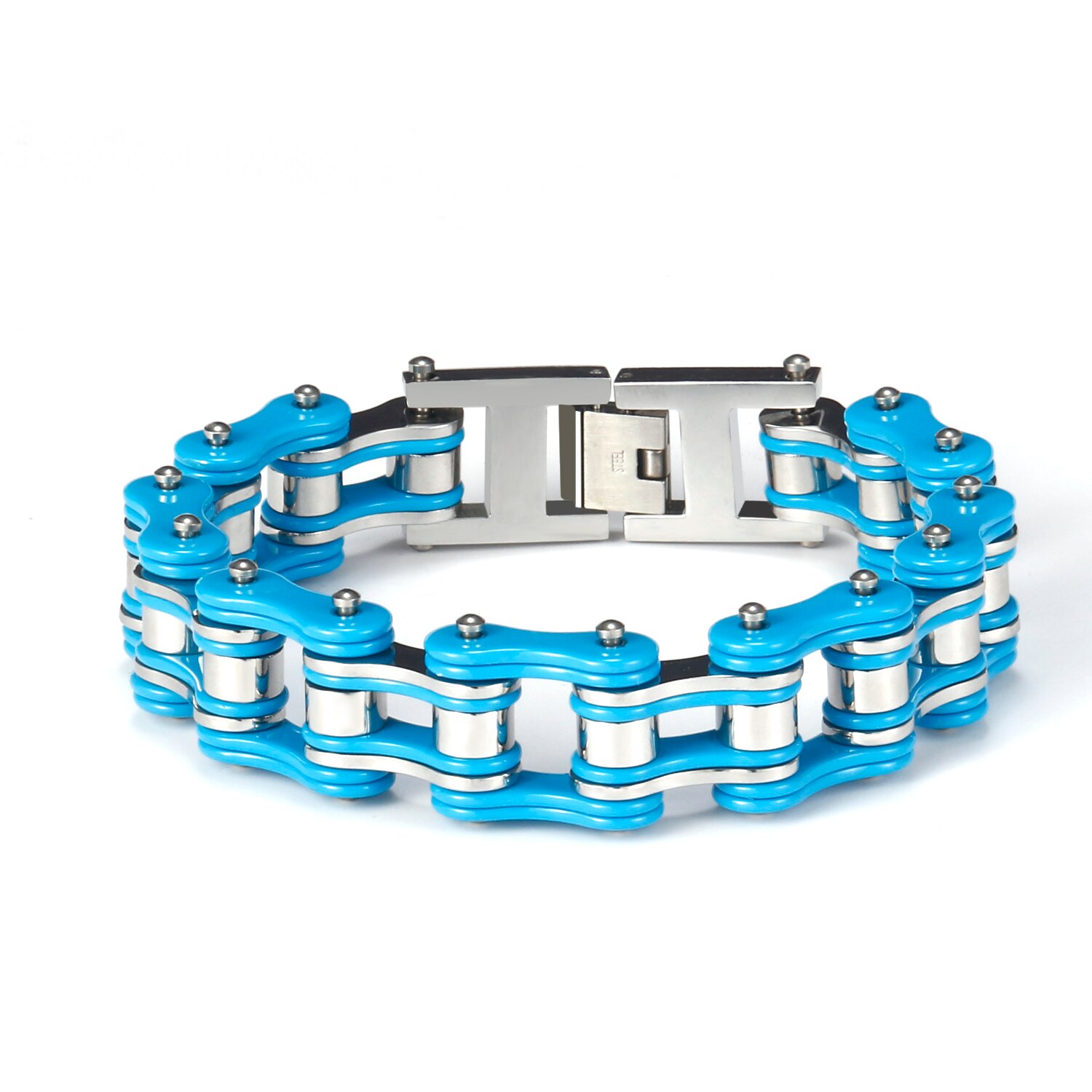 Punk Stainless Steel Bike Chain Bracelet Mens Bangle Link Chain Motorcycle Bicycle Style Bracelets Jewelry