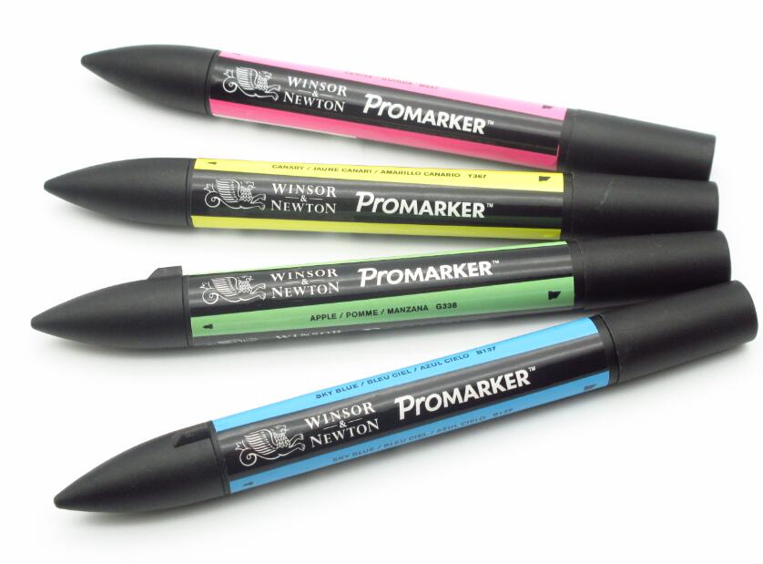 Winsor & Newton Promarker Twin Harde Tip Grafische Marker Pen Set: 4B