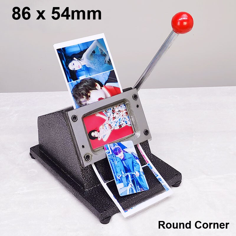 90x55mm Busines Card Right Angle Cutter Paper Card Cutting Machine Manual DIY Handhold Cut Tool Paper Card Hole Punch: 86x54mm Round Corner