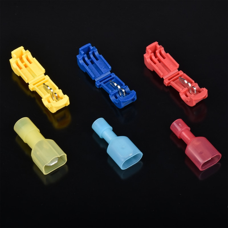 120 Pcs Quick Splice Wire Kabel Connectoren Terminals/Quick Connect Wire Crimp Scotch Lock Elektrische Kit Tool Set T-Vorm