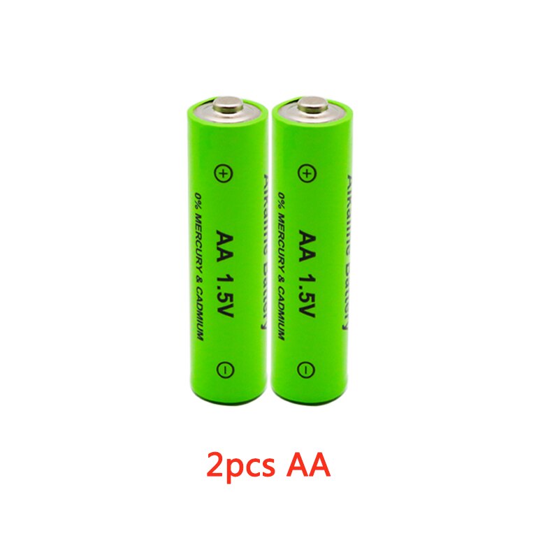 AA battery 3000mAh 1.5V alkaline AA rechargeable battery for remote control toy light battery: 2pcs aa