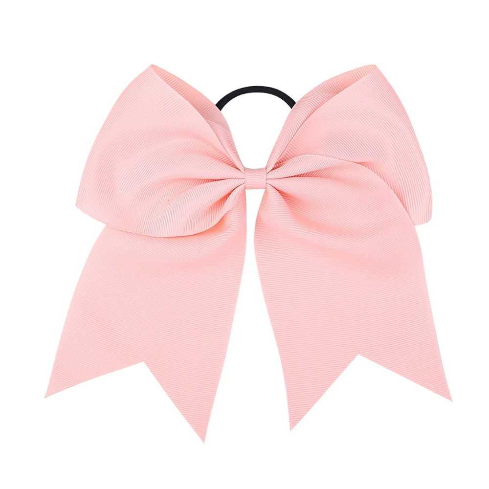 1 Uds. Lazos grandes de Color sólido con lazos elásticos para el cabello para niñas, cinta para el pelo con lazo, banda de goma, accesorios para el cabello para niños: Verde