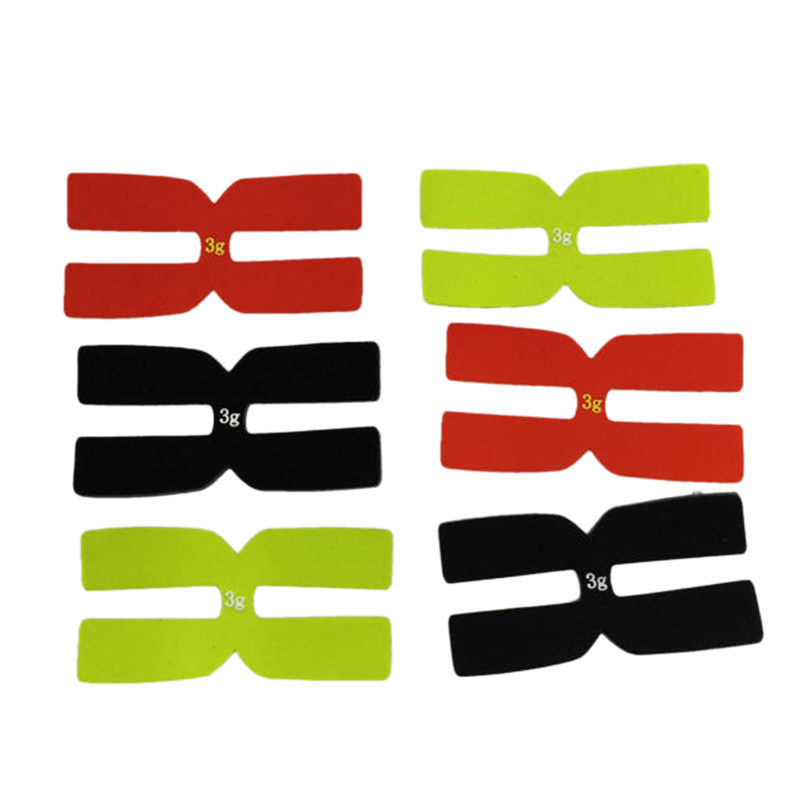 6Pcs 3G Tennis Racket Weight Balance Strips Silicone Tennis Racquet Tapes Balance Bar Tennis Racket Accessories: Default Title