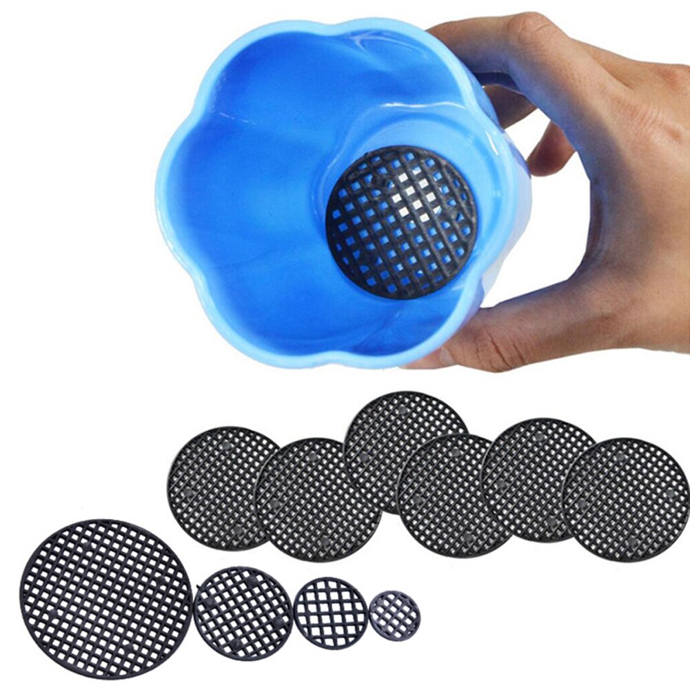 50 PCS Garden Flower Pot Drainage Screens Round Mesh Pads For Succulent Bonsai Avoiding Rotting Roots Soil Loss Pests Cocina
