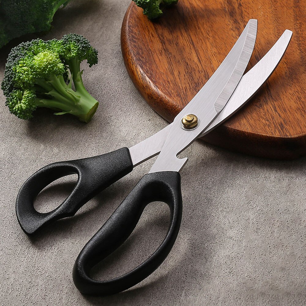 Tijeras de acero inoxidable para cocina, utensilio multifunción para cortar hueso de pollo, pato y pescado, tijeras de cocina: I