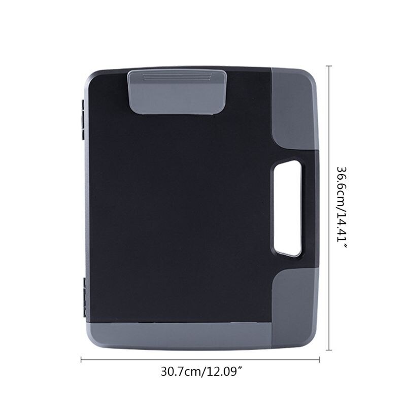 Portable A4 Files Document Clipboard Storage Case Organizer Holder Office Supply U4LD