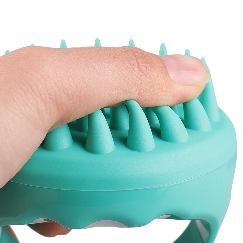 Shampoo Hair Washing Comb Shower Brush Bath Spa Massage Brush Bathroom Accessories Silicone Head Body Scalp Massage Brush Comb