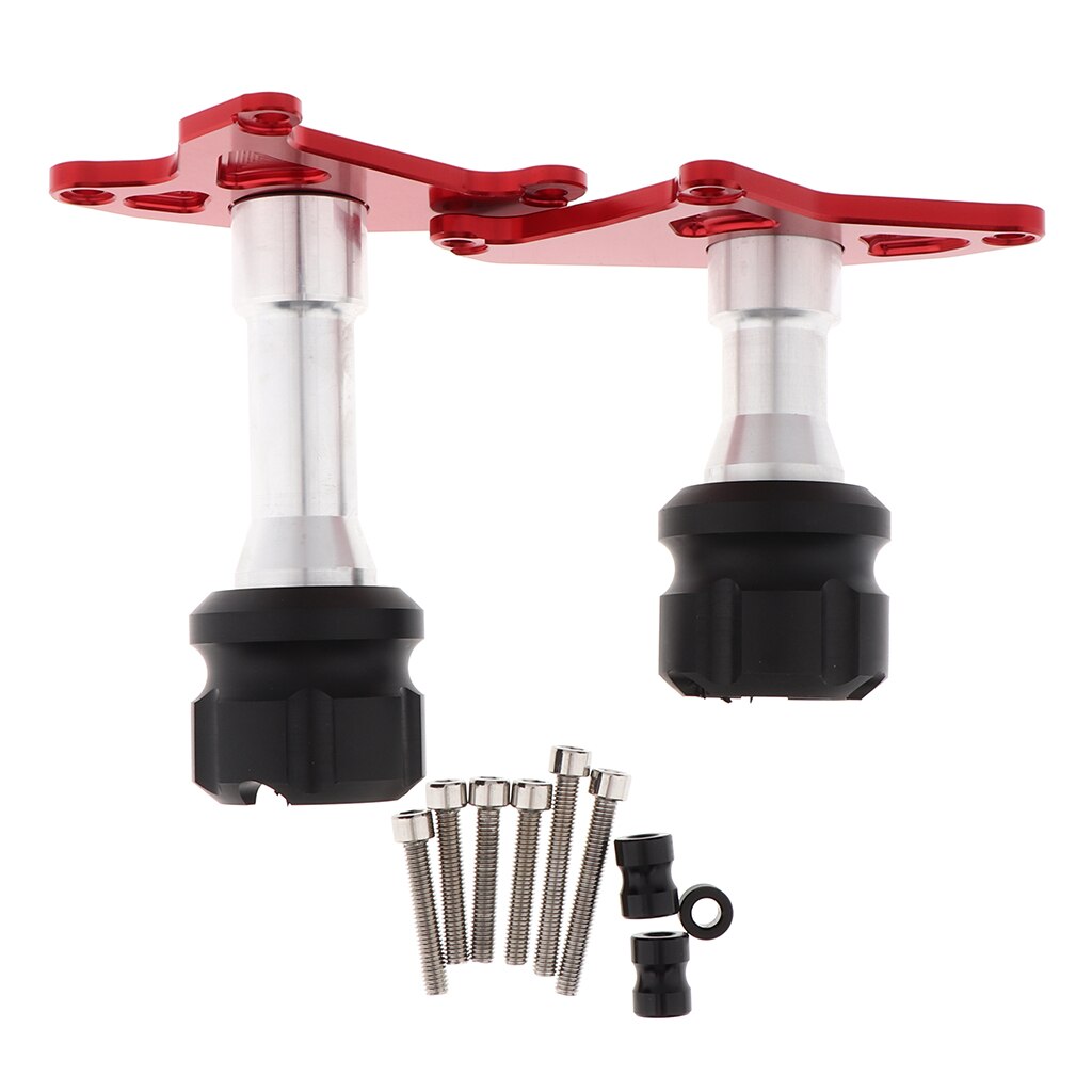 2 PCS Frame Sliders Engine Crash Protector Fall Protection For Red