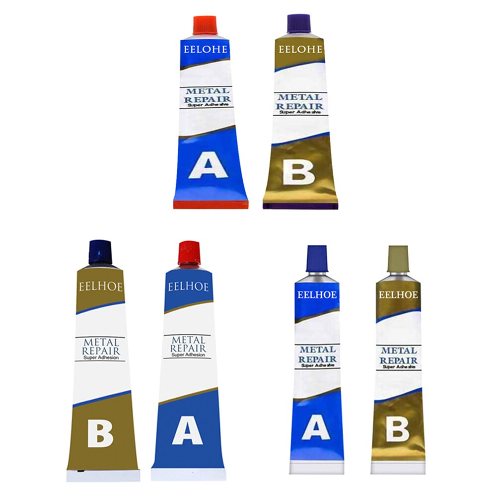 2pcs Glue Iron Steel Radiator Metal Repair Water Tank Strong Toughness Electric Portable Leakage Adhesive Sealant