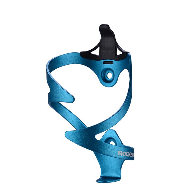 ROCKBROS Ultralight Bicycle Alloy Bottle Holder Aluminium MTB Mountain Road Bike Bicycle Accessories Water Bottle Cage Holder: Bilateral blue
