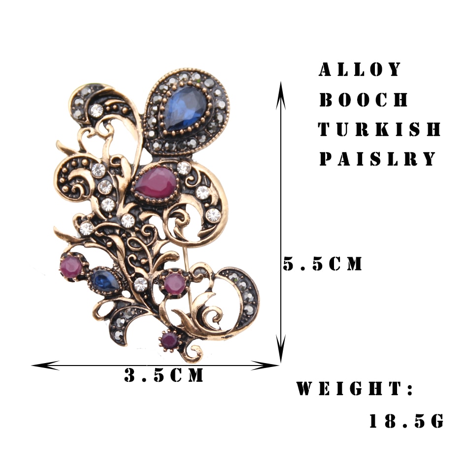 Elegante Vrouwen Antieke Sieraden Sets Retro Gouden Kleur Hars Tulpen Bloem Oorbellen Broche Set India Bruids Sieraden Festival