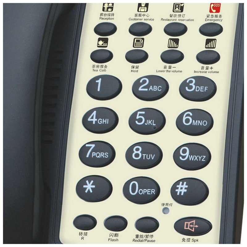 Telephone set Business hotel telephone Hotel telephone landline Guest room hotel telephone Telephone with Caller ID DTMF / FSK