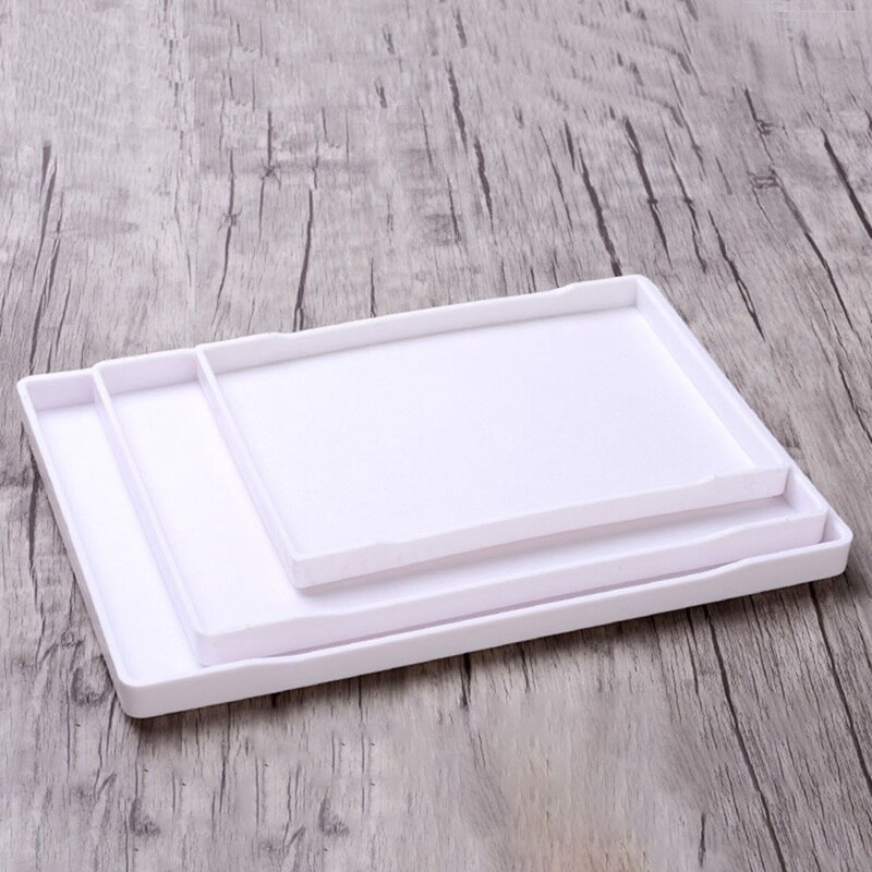 1pcs Rectangular Hotel Melamine Tray Water Cup Tea Tray Plastic Room Washing Storage Trays