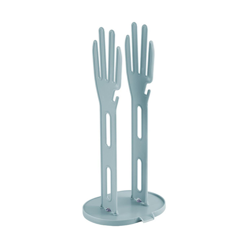 Soporte para guantes de cocina, soporte para secador de guantes de goma, soporte para toallas, drenaje, estante de almacenamiento para encimera, accesorios para fregadero de cocina, 1 ud.: Amarillo claro