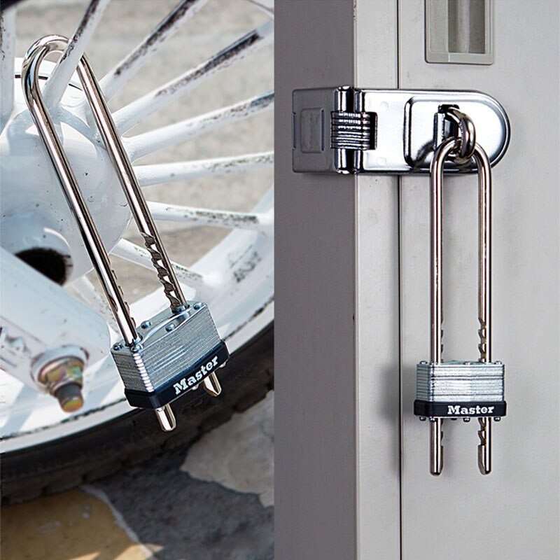 Master Lock U Shape Lock Adjustable layer Padlock Shackle Bike Lock Laminated Steel Warded Home Warehouse Garage Anti-theft Lock