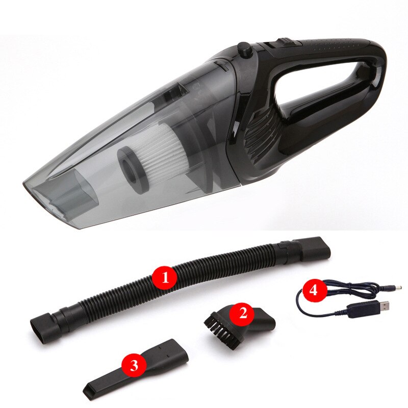 Drahtlose Auto Staubsauger Auto Haushalt Dual-benutzen-120W 6000Pa Starken Sog Mini Reiniger Handheld Auto Vakuum reiniger Baseus: kabellos Schwarz