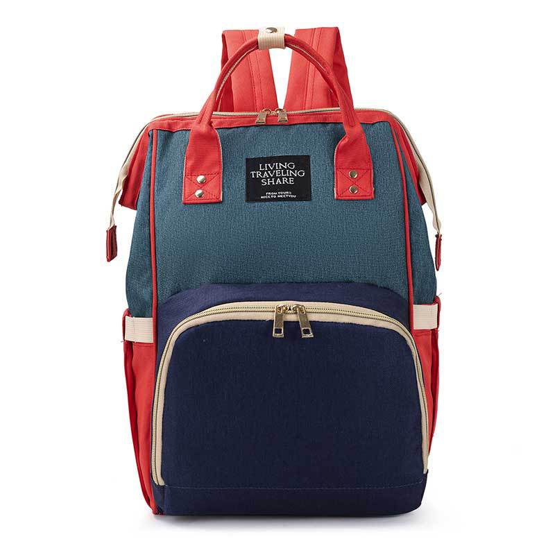 Licht Luiertas Multifunctionele Grote Volume Mother 'S Bag Verbeterde Waterdichte Rugzak Zwangere Vrouwen Zogende Verpleging: Red Green Blue Mixed Colors