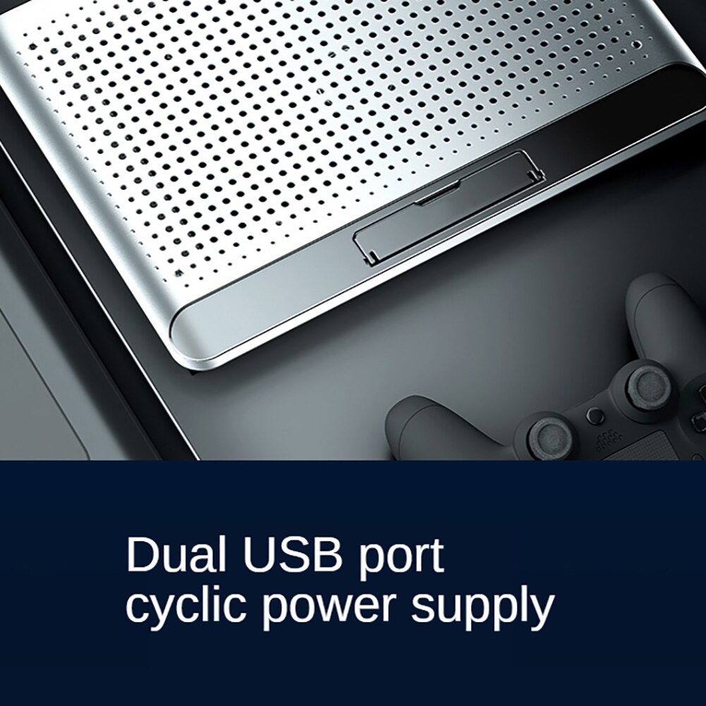 Portable Laptop Cooler Stand Gaming Cooling Support Dual USB Bracket Height Adjustable Notebook Stand With Fan For Macbook Pro