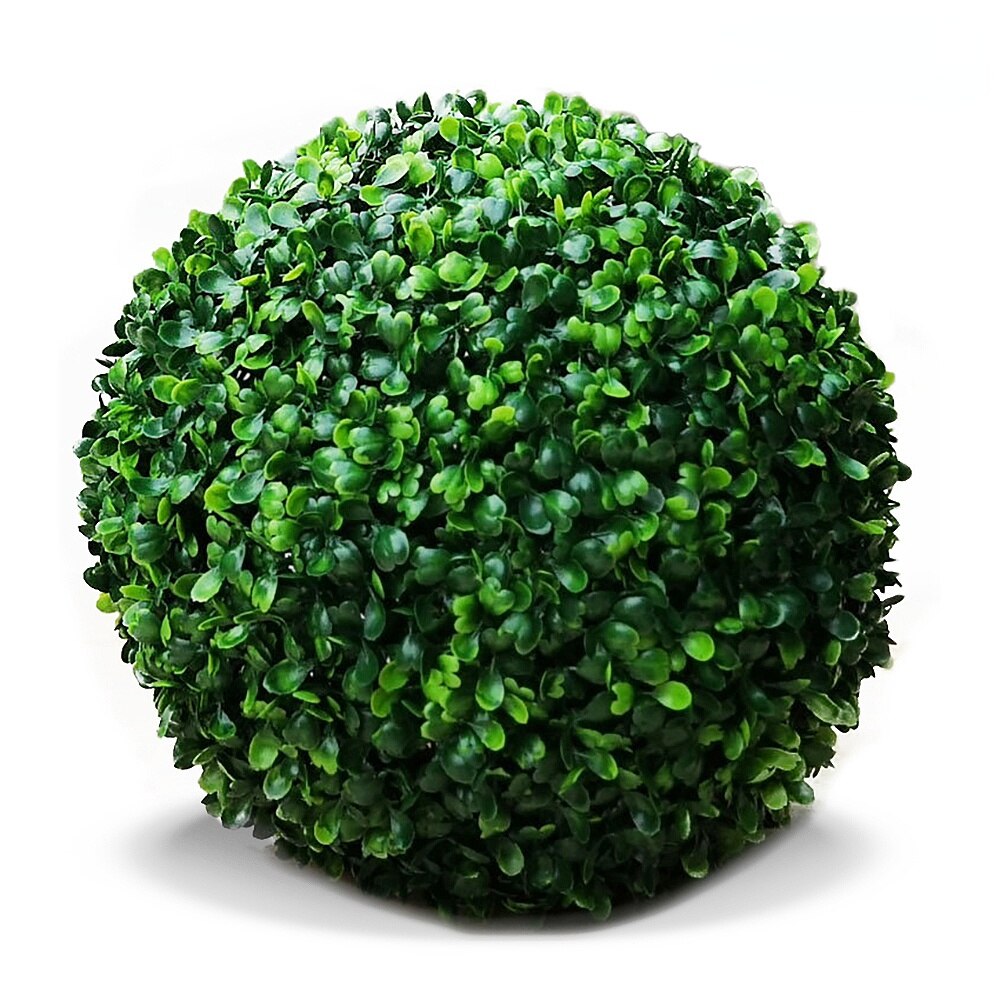Kunstig plante bold topiær træ buksbom hjem udendørs bryllupsfest dekoration kunstig buksbom bolde have grøn plante: 13cm