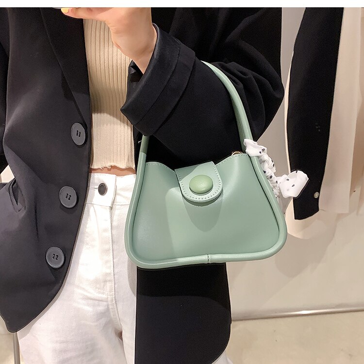 Effen Kleur Pu Lederen Vrouwen Schoudertas Crossbody Bag Dames Strik Kleine Vierkante Zakken Eenvoudige Mode Vrouwelijke Handtassen