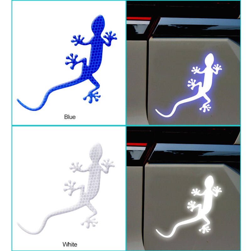 Auto Reflektierende Streifen Gecko Form Warnband Reflektor Aufkleber Decals Mark für Nacht Fahren B2Cshop