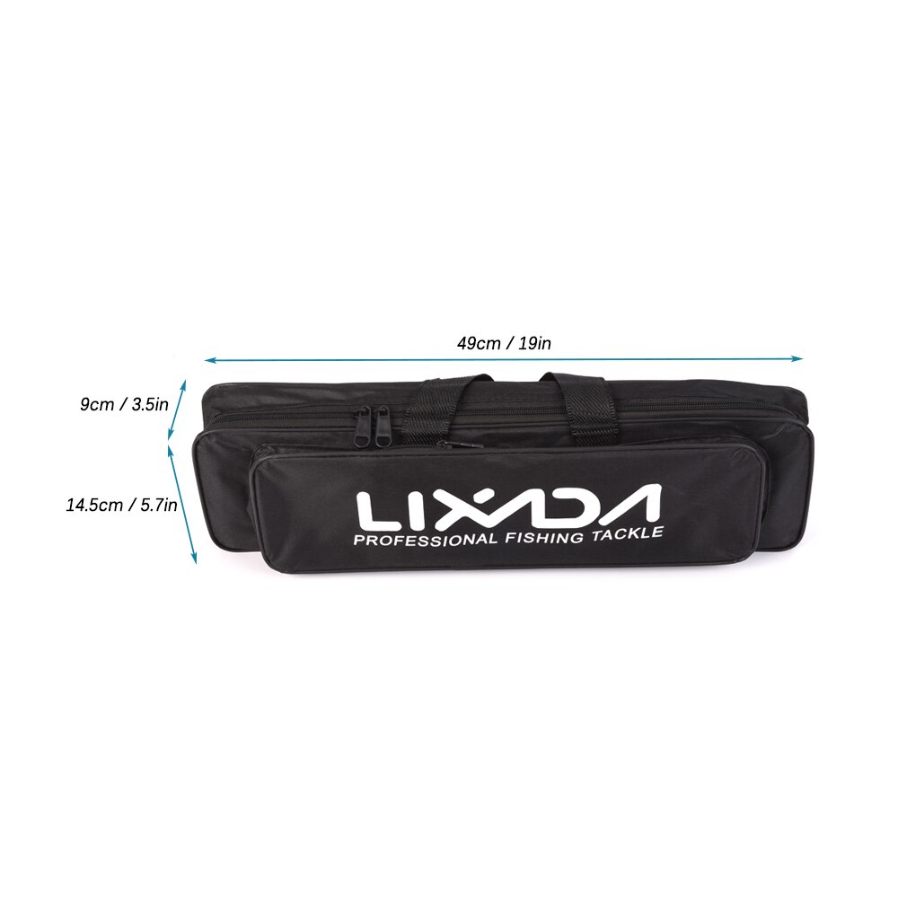 Lixada pescar telescópica Combo carrete caña Kit completo carrete giratorio con 100M línea señuelos ganchos de la cabeza de la plantilla de la bolsa para la Pesca