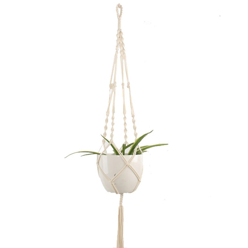 Offres spéciales à la main macramé plante cintre fleur/pot cintre pour décoration murale jardin maison décorative panier de fleurs: L