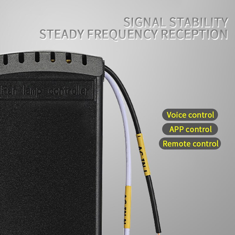 Módulo controlador de ventilador de techo, controlador de velocidad de ventilador WiFi, RF, Tuya, para Alexa, Google Home, Smart Life, App