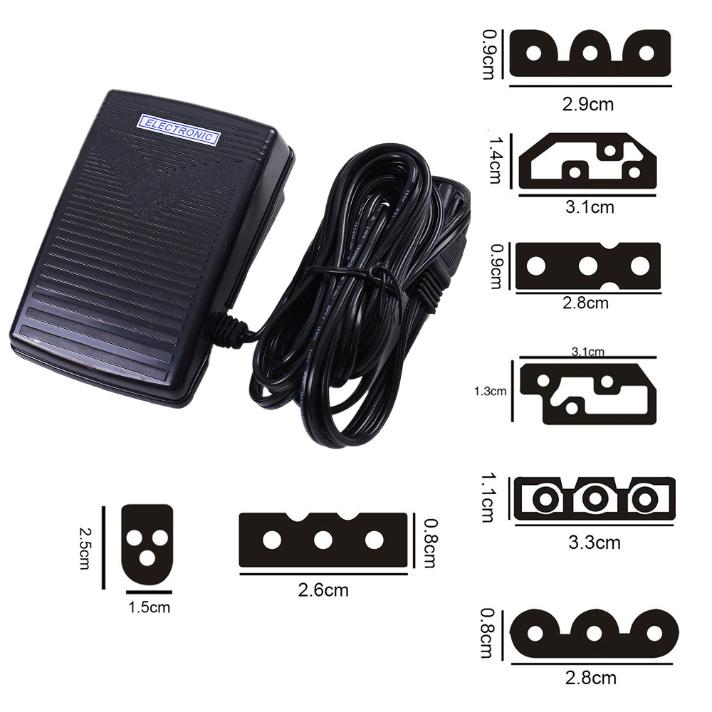 Fotpedal symaskinsbrytare strömsladd hastighetsjusterare motortillbehör styrning elektrisk för brother singer del