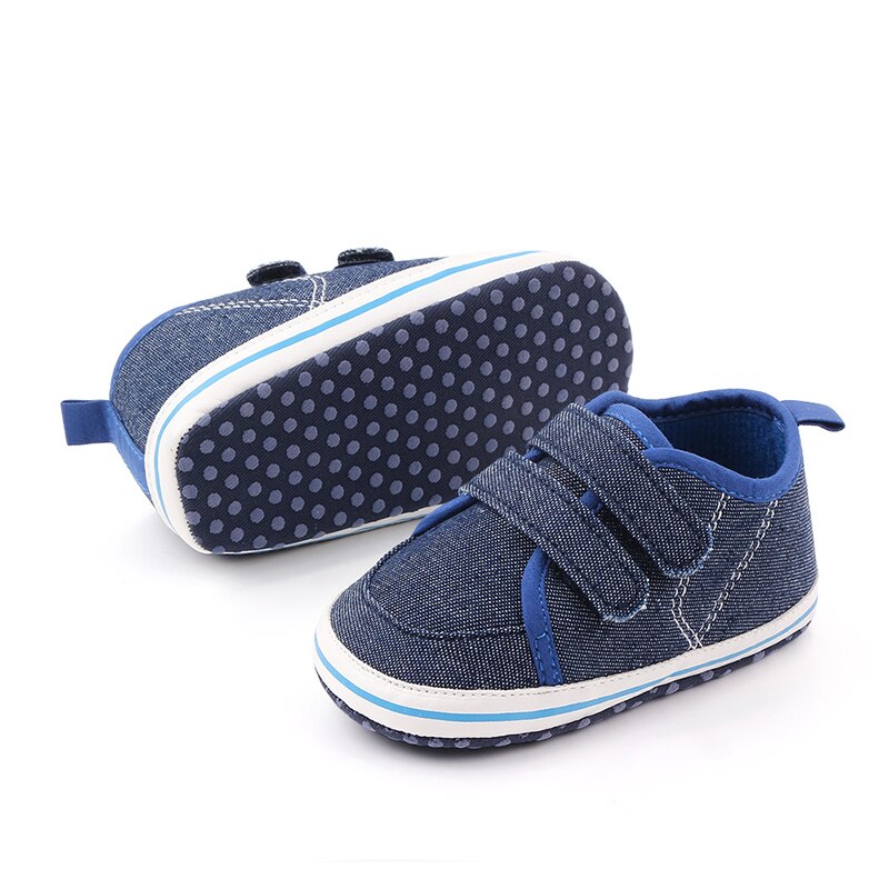 Babyskor pojkar flickor sneakers som andas sportspjälsäng mjuk first walker fritidsskor first walkers i 0-12 månader