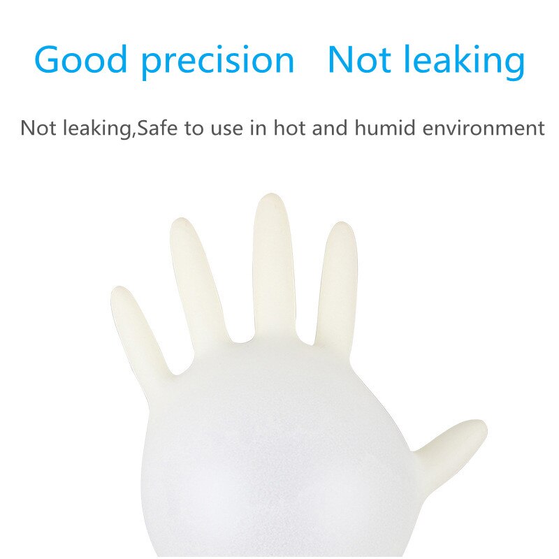 Guantes desechables de látex, goma de nitrilo, PVC, grado alimenticio, sin polvo, para el hogar