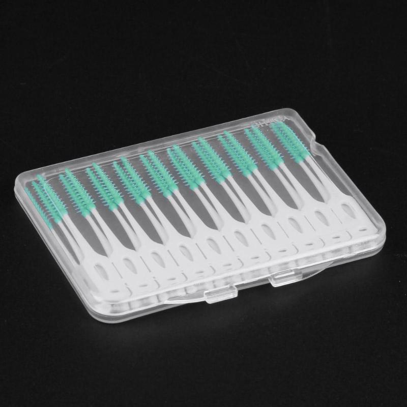 20pcs Interdental Floss Brushes Dental Teeth Oral Care Clean Soft Between Interdental Floss Brushes Massage Gums Toothpick