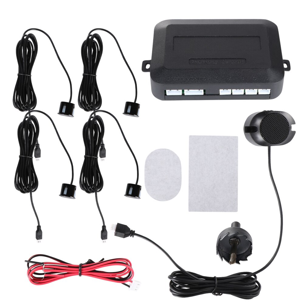 1 Set Utility Practical Durable Reusable Car Parking Sensors Vehicle Car Auto: Black