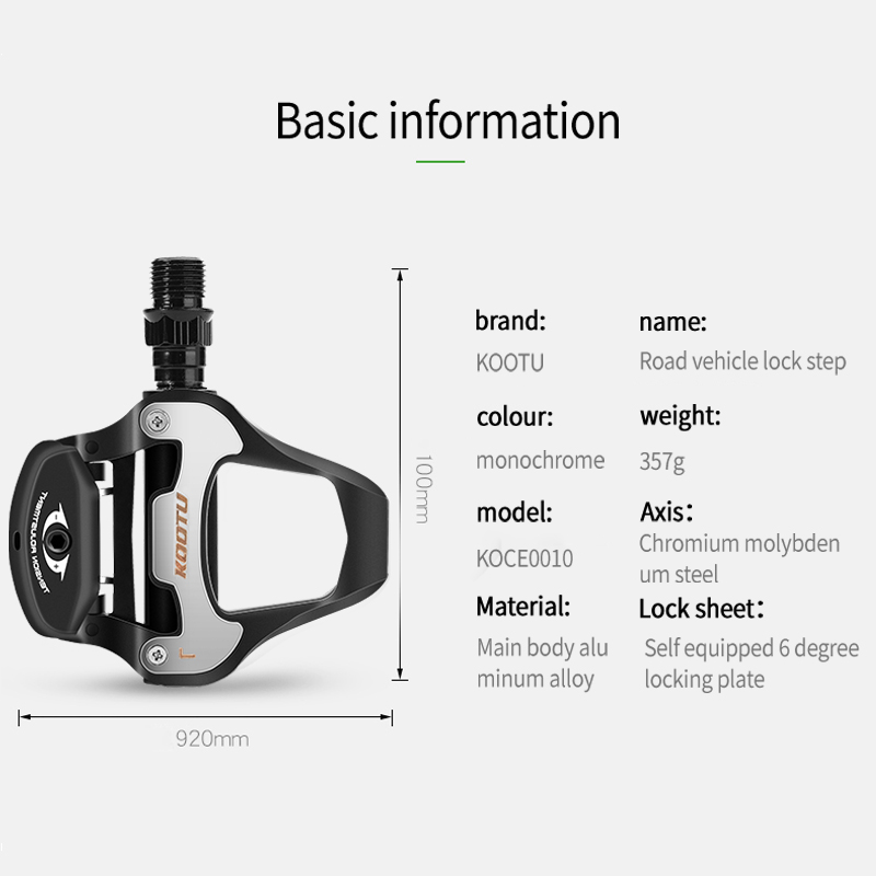 Pedales de bloqueo para bicicleta de carretera, pedales para zapatos de bloqueo, pedales autoblocantes sin clip para sistema Look Keo