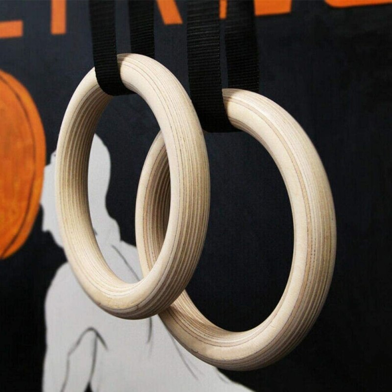 Wood Gym Rings, Wooden Gymnastic Rings, Fitness Rings, Exercise Rings, Gym Ring, Gymnast Rings, Gymnastics Rings