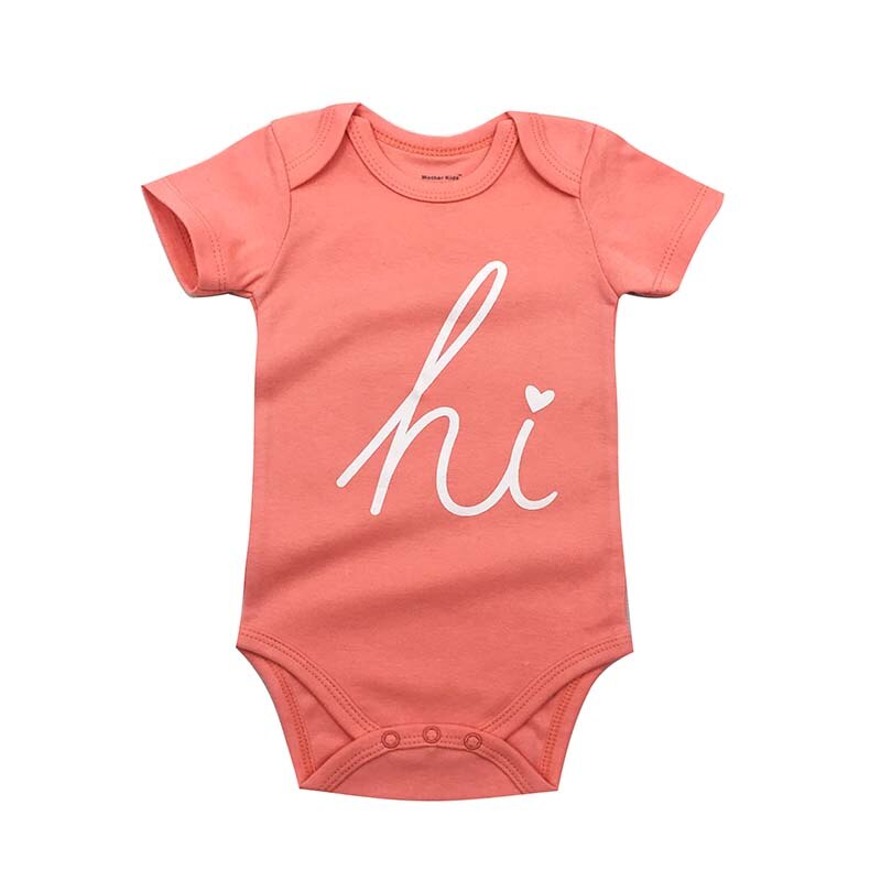 Baby body til nyfødte babyer drenge piger krop tilfældig 3 6 9 12 18 24 måneder spædbarn kortærmede bodyer 3 stk.