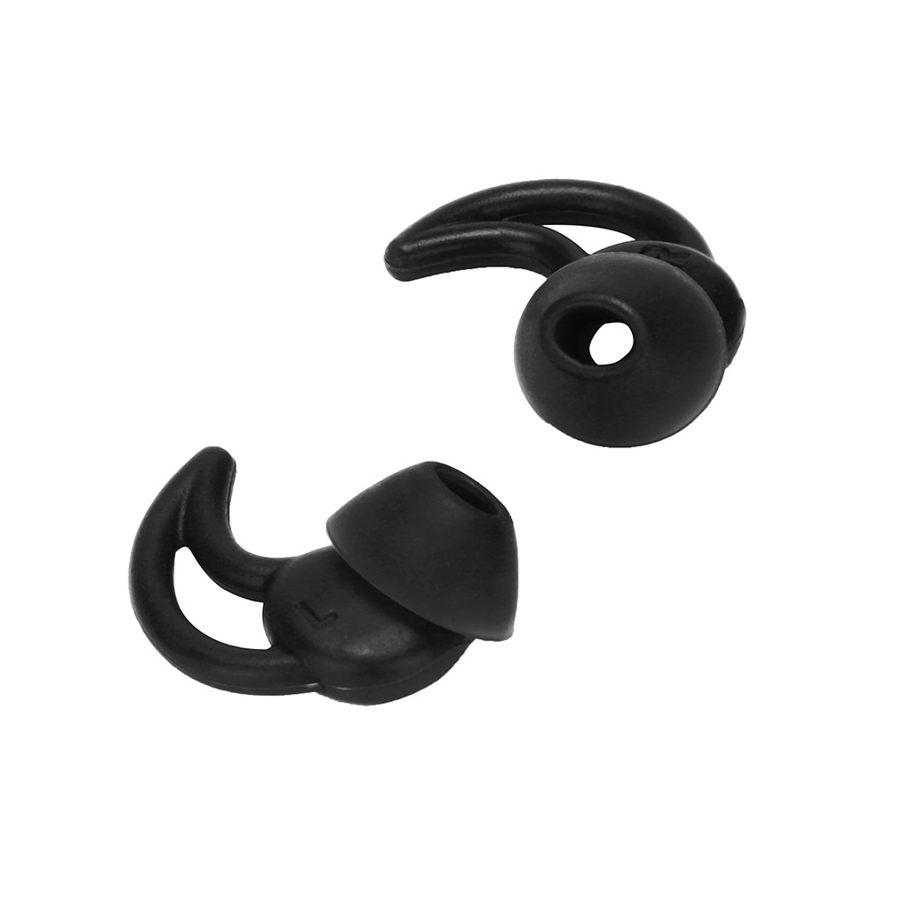 3 Pairs Earbuds Tips for Bose Soundsport Wileless QC20 QC30 Replacement Noise Isolation Silicone In Ear Earphones Black #YL10: Default Title