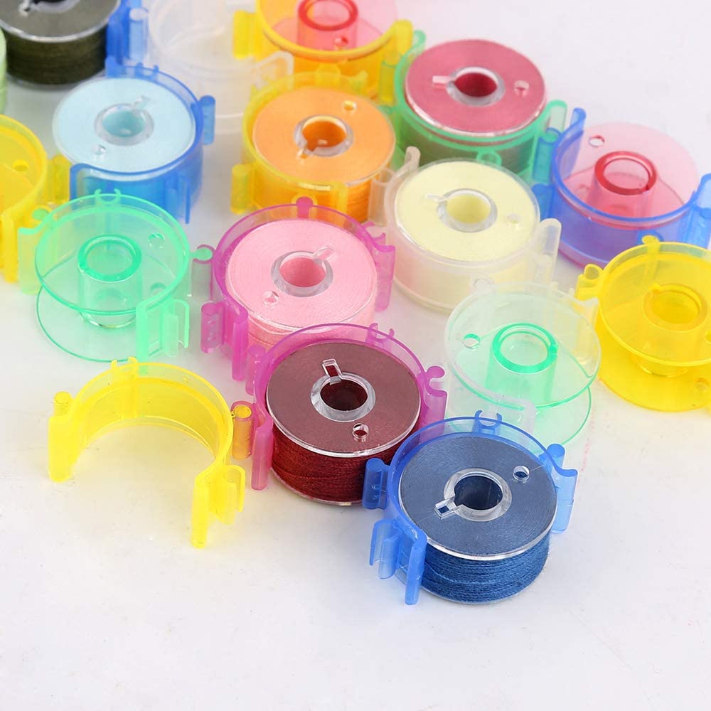10/40Pcs Sewing Bobbin Clips Plastic Bobbins Thread Spool Holder Clamps for Sewing Machine Embroidery Quilting Accessories