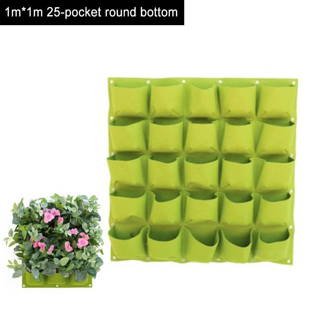 Hanging Wall Planting Bags Pockets Green Growing Bag Planter Vertical Garden Vegetable Seedling Living Garden Bag Home Supplies
