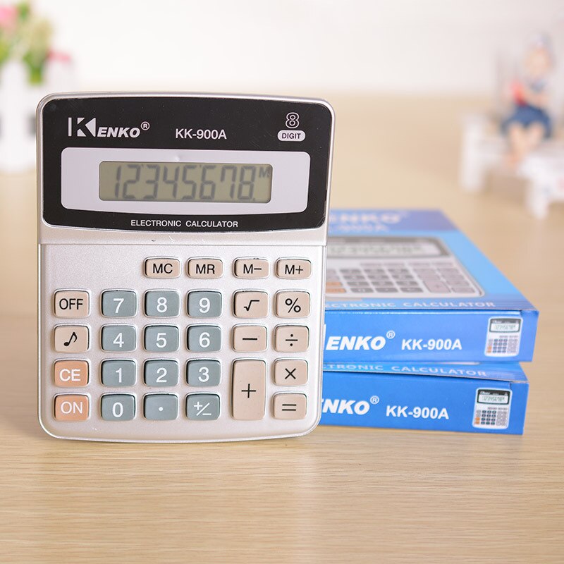 Office Finance Calculator Metal Desktop Large Font Wide 12-Bit Calculator Business Student Stationery