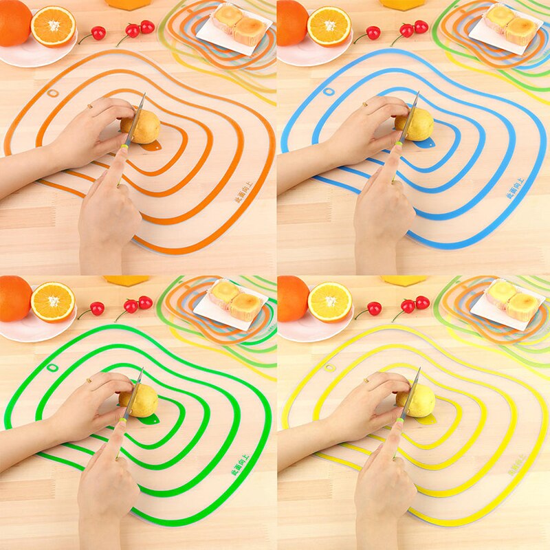 1PC Plastic Cutting Board Kitchen Non-Slip Frosted Chopping Block Vegetable Meat Tools Kitchen Chopping Board Accessories S/M/L