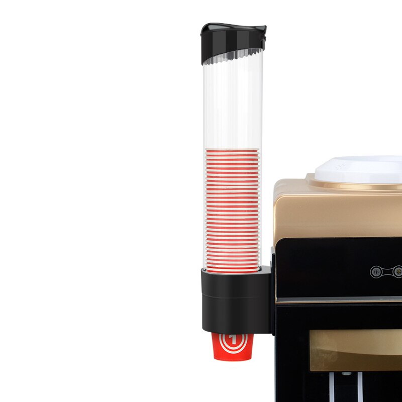 Disposable Paper Cups Dispenser Plastic Cup Holder for Water Dispenser Wall Mounted Automatic Cup Storage Rack Cups Container